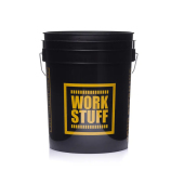 Detailingový kbelík s mřížkou Work Stuff Detailing Bucket Black Rinse + Separator Yellow