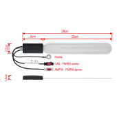 Anténa na sklo Calearo 7677925