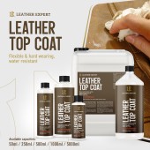 Polyuretanový lak na kůži Leather Expert - Leather Top Coat (50 ml) - matný
