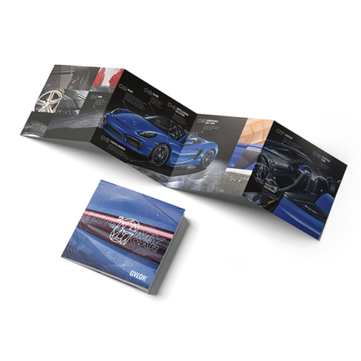 Servisní leták Gyeon Certified Detailer Service Leaflet