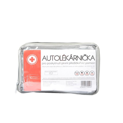 Textile car first aid kit