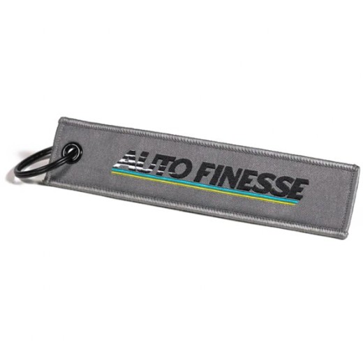 Auto Finesse Retro Race Tag Gray key fob