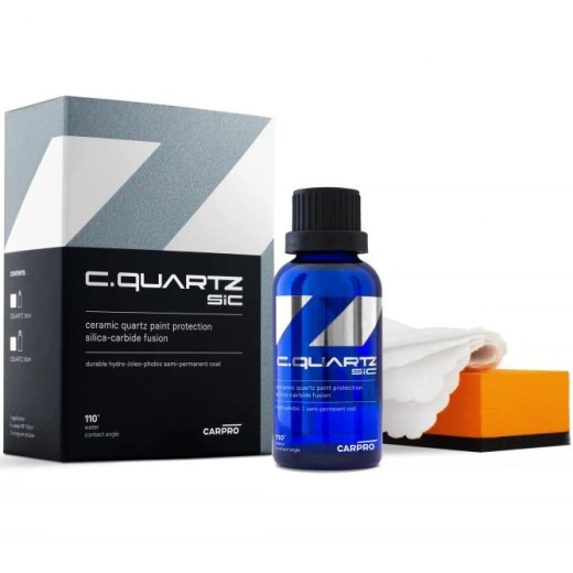 Keramická ochrana laku CarPro CQuartz SiC Kit Pack (50 ml)