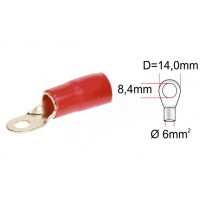 Cable eye ACV 30.4700-46 (1 pc) red