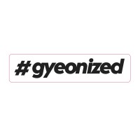 Gyeon Sticker #gyeonized Sticker Black (17.9x100mm)